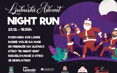 Noćna trka Ljubuški Advent Night Run 23.12. u 18.30h